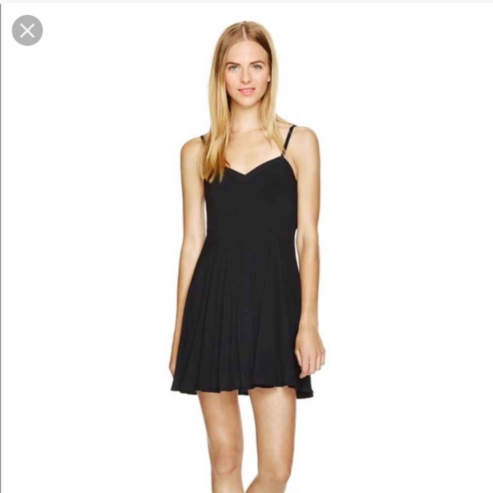 Aritzia maroon mini skater dress